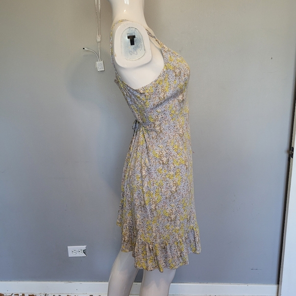 Free People All My Love Wrap Mini Dress, VGUC, Size L - Picture 3 of 8